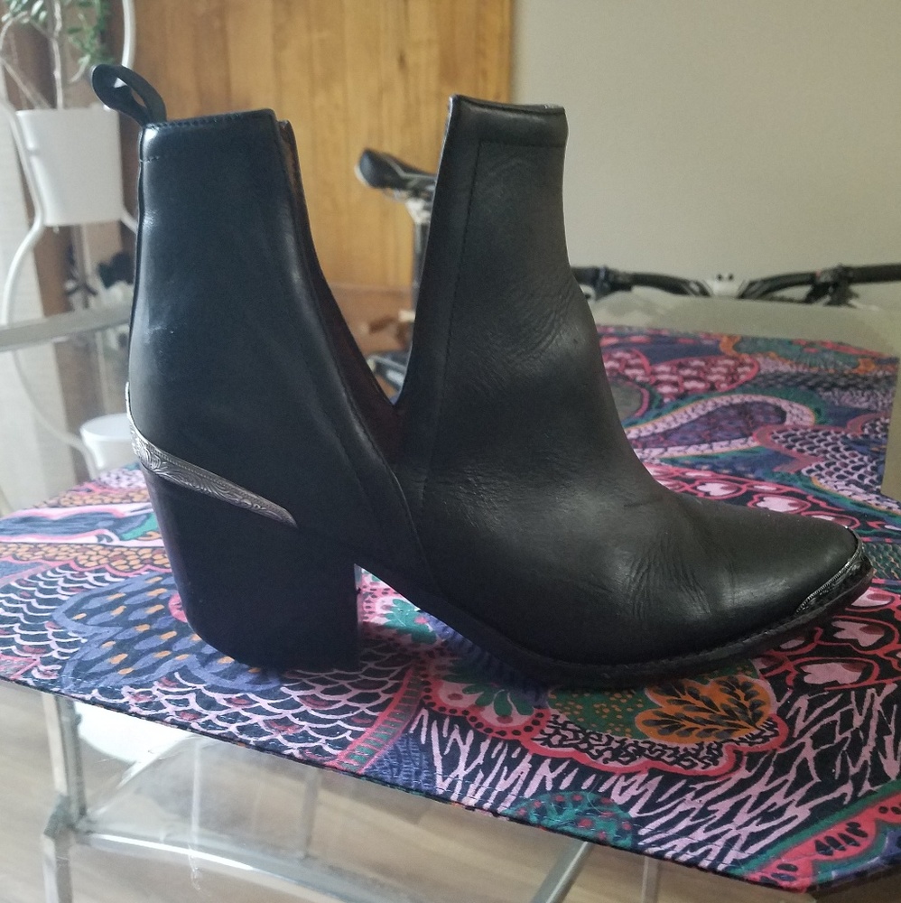 Jeffrey Campbell Leather Western Style Boots